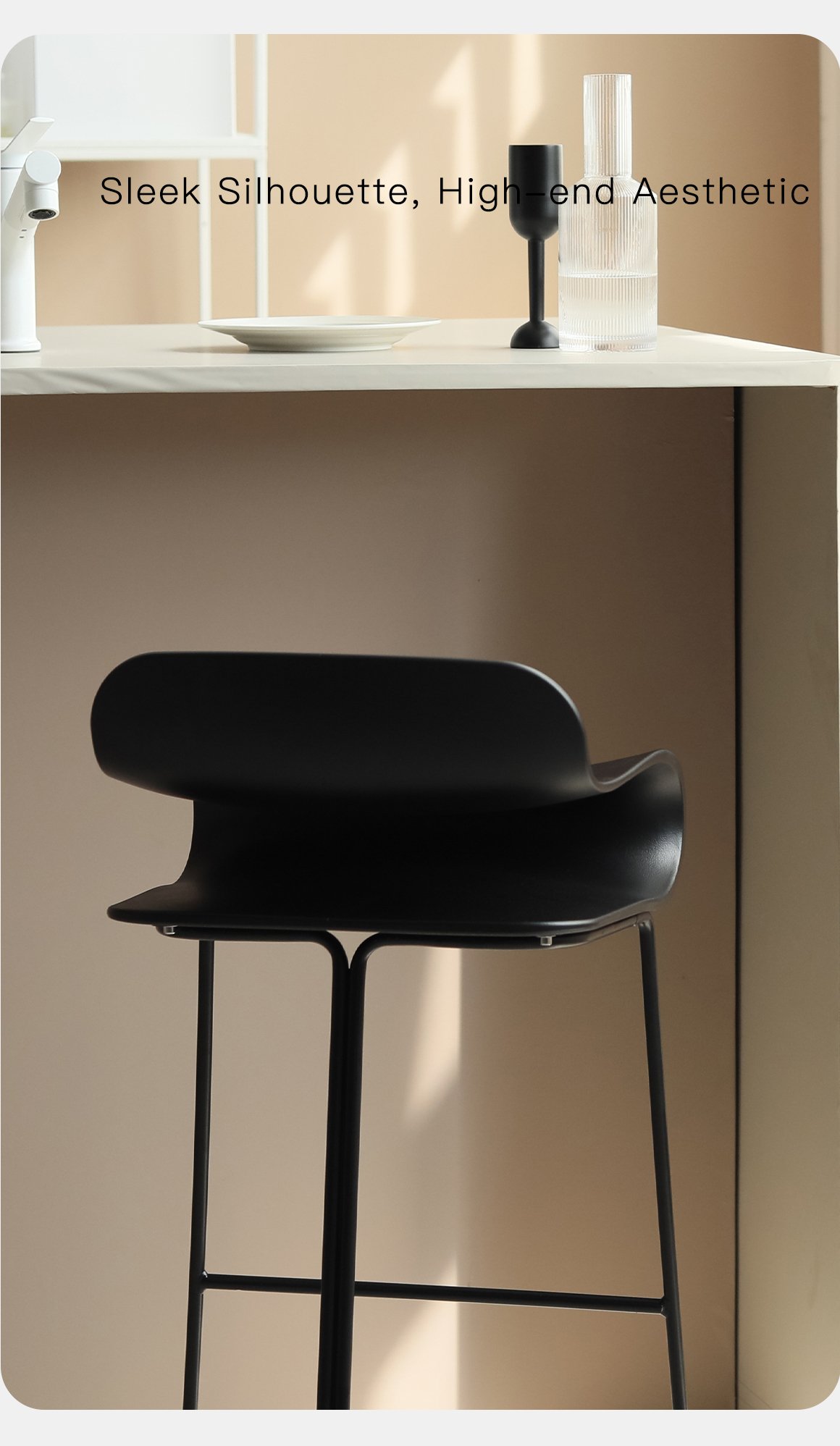 1.0 bar stool solid color