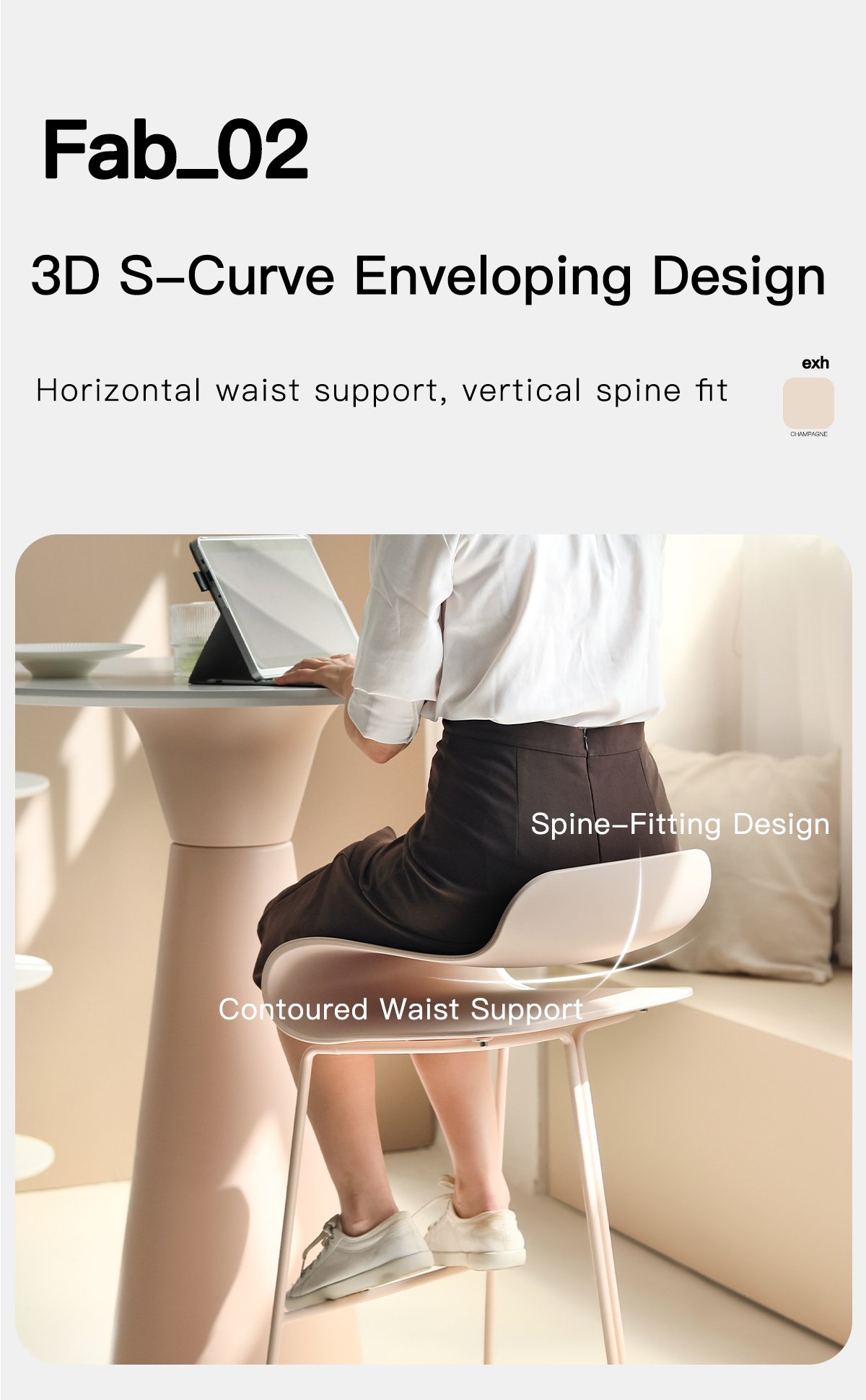 1.0 bar stool solid color