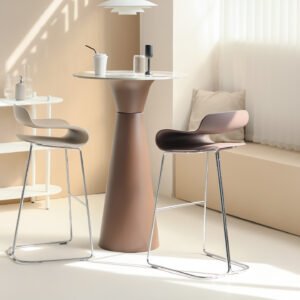 1.0 bar chair with electroplated finish