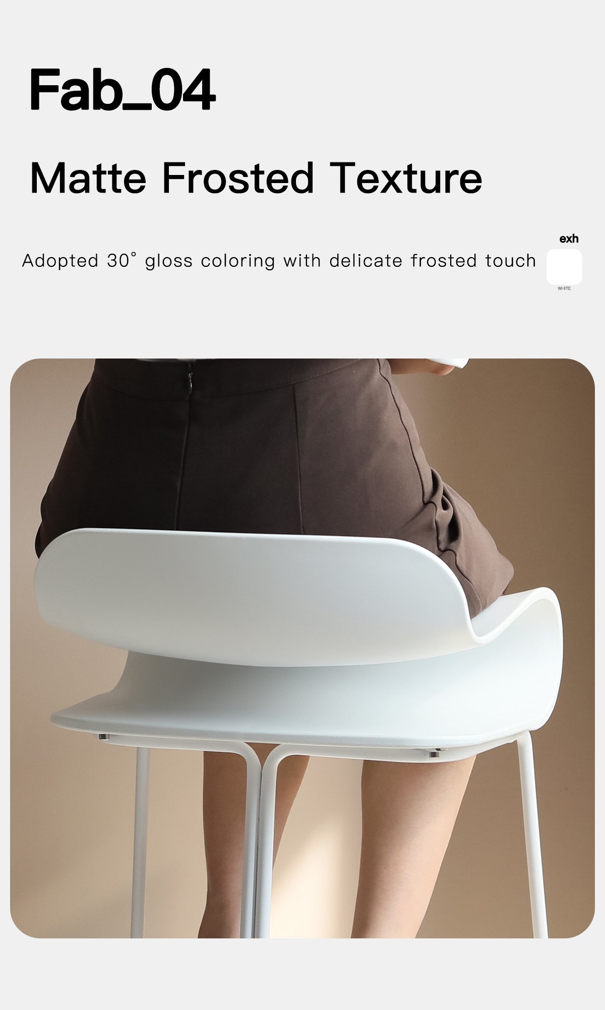 1.0 bar stool solid color
