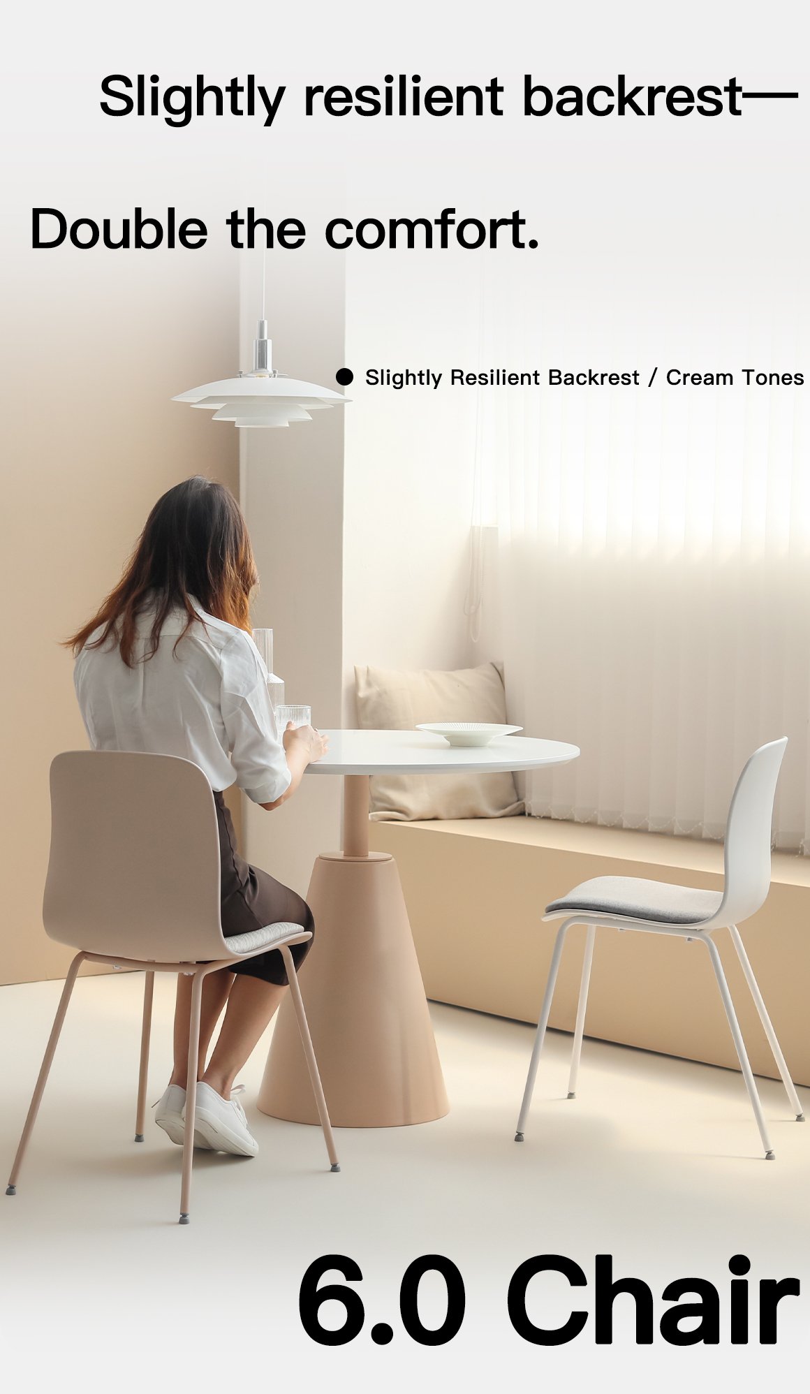 6.0 armless chair (solid color)