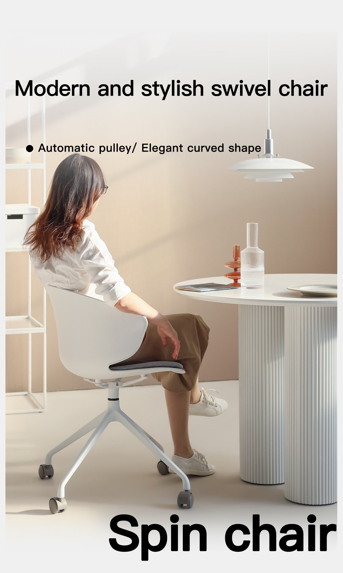 9.0 solid color swivel chair