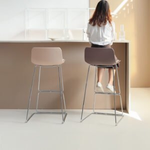 ‌2.0 version electroplated bar stool