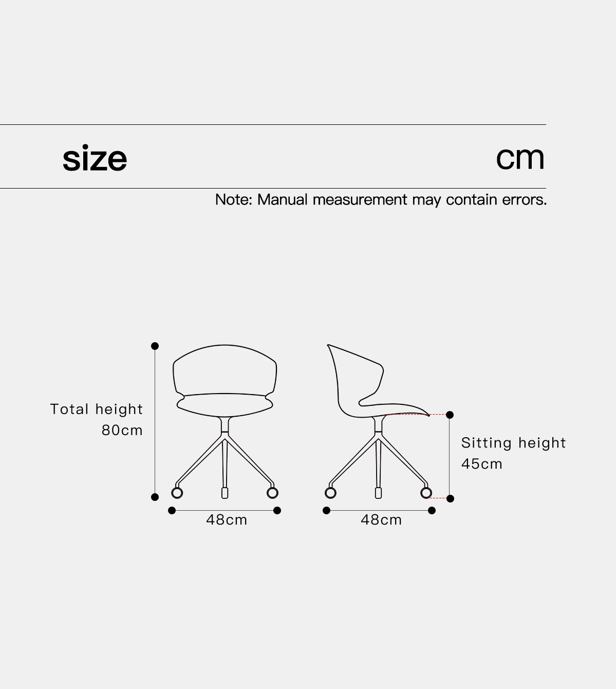 9.0 solid color swivel chair