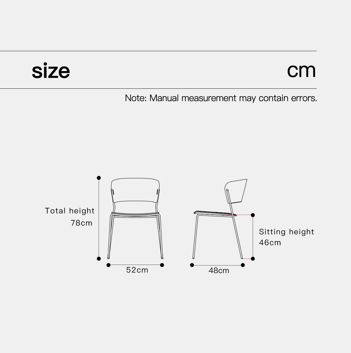 version 4.0 straight leg chair (wood grain + electroplated finish)