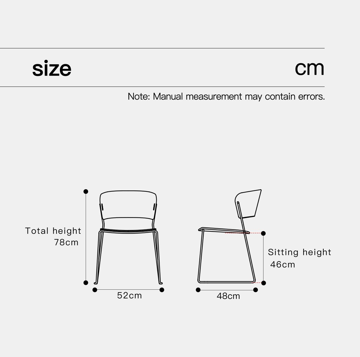 4.0 version u shaped leg chair (solid color style)