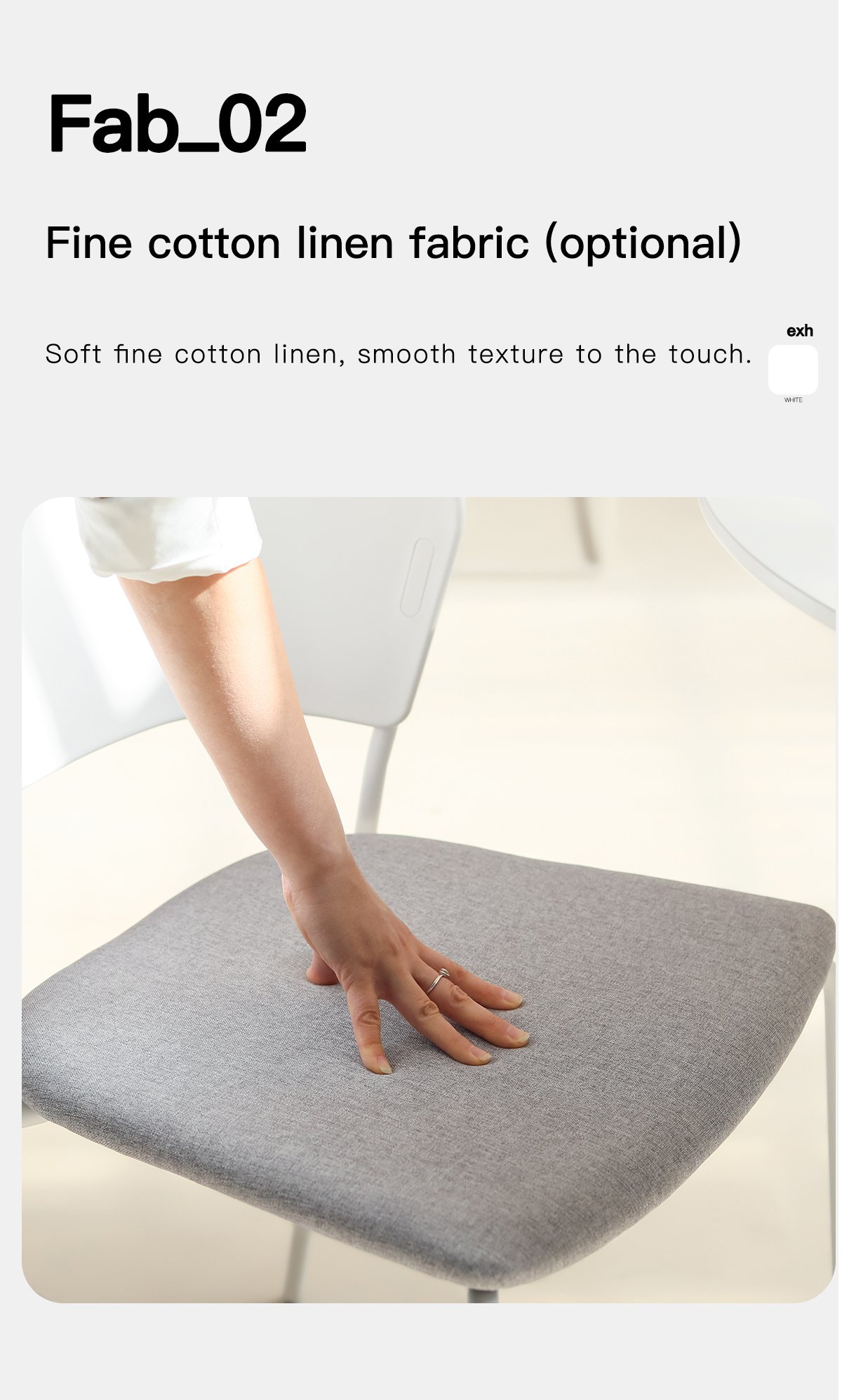 4.0 version u shaped leg chair (solid color style)