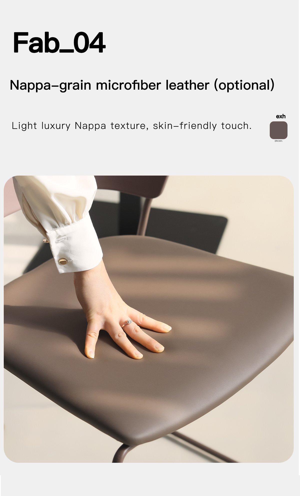 4.0 version u shaped leg chair (solid color style)